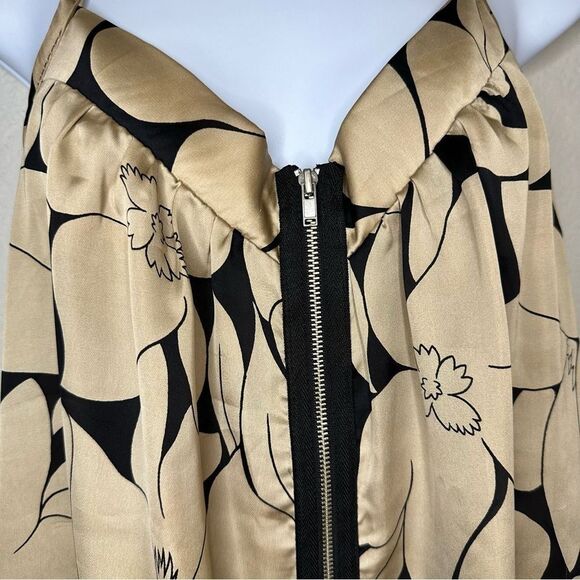 Floral Zip Front Floral Blouse Tank - Picture 2 of 9